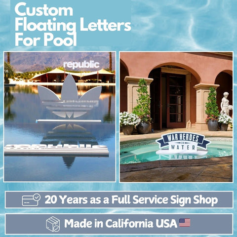 Floating Letters for Pool | Floating Foam Letters Custom Foam Letters ...