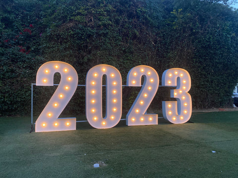 Large Marquee Numbers 4ft 5ft up to 6ft tall | Large Light Up Numbers Birthday Numbers Large Number Light | Wedding Anniversary Proposal