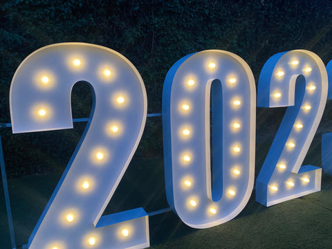 Large Marquee Numbers 4ft 5ft up to 6ft tall | Large Light Up Numbers Birthday Numbers Large Number Light | Wedding Anniversary Proposal