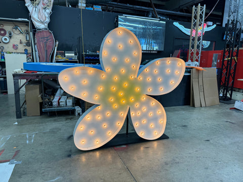 ALOHA Sign Light Up | Custom ALOHA Sign | Custom Marquee Symbol Shape | Large Marquee Letters with Lights | Giant Letters Marquee Lights