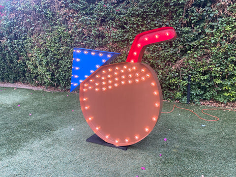 ALOHA Giant Marquee Letters 4ft 5ft Tall | ALOHA Marquee Sign | Large Marquee Letters with Lights | Hawaiian Wedding Birthday Decorations