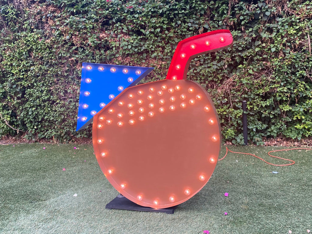 Giant Coconut Drink 5ft Tall | Custom Marquee Sign | Large Marquee Letters with Lights 4ft 5ft tall | Hawaiian Wedding Birthday Decorations