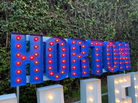 Light Up Letters Metal Stand Stacking Stand | Metal Frames for Large Marquee Letters | Stacked Marquee Lights | Large Light Up Letters 4ft 5ft Tall