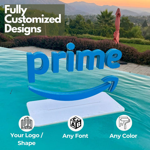 Custom Floating Letters for Pool | Large Floating Foam Letters | Custom Logo Sign | Custom Foam Logo | Custom Foam Signs | Large Foam Letters | Pool Party Decorations