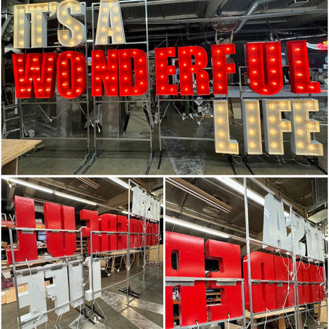 Marquee Letters Stand | Stacking Stand for Large Light Up Letters ...